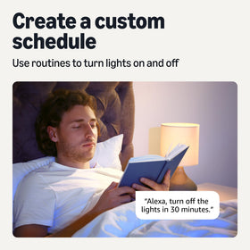 Amazon Basics dimmable warm to daylight setting for versatile scenes