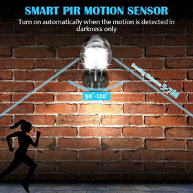 Ambaret outdoor security spotlight brightens walkways and patio for safer nighttime navigation.
