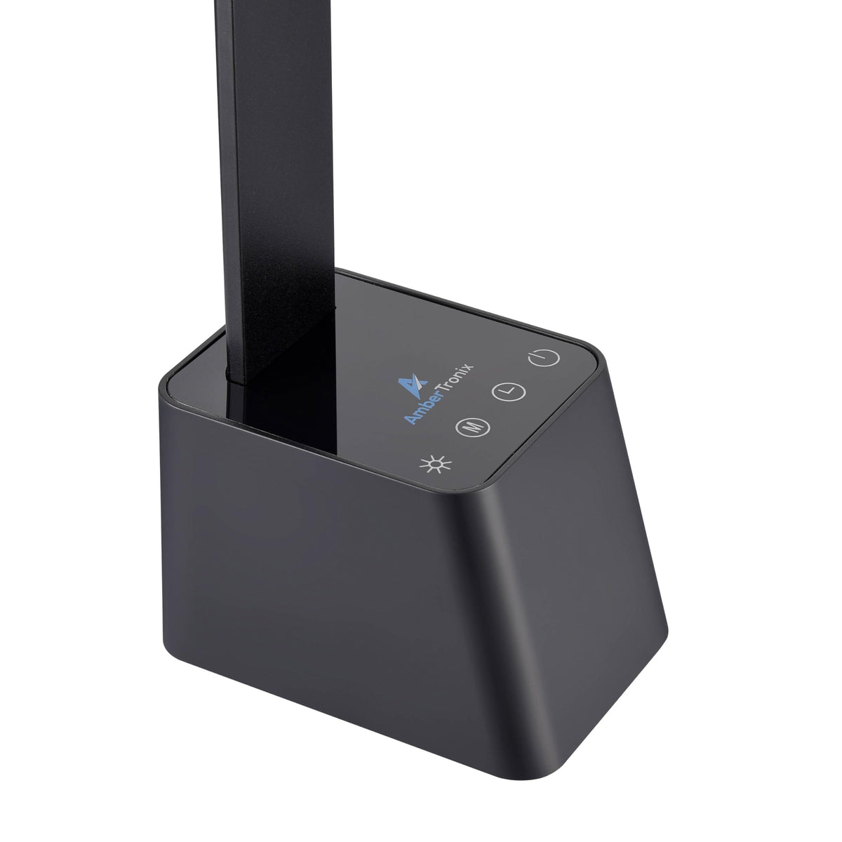 Ambertronix foldable base space-saving lamp ideal for small desks and travel.
