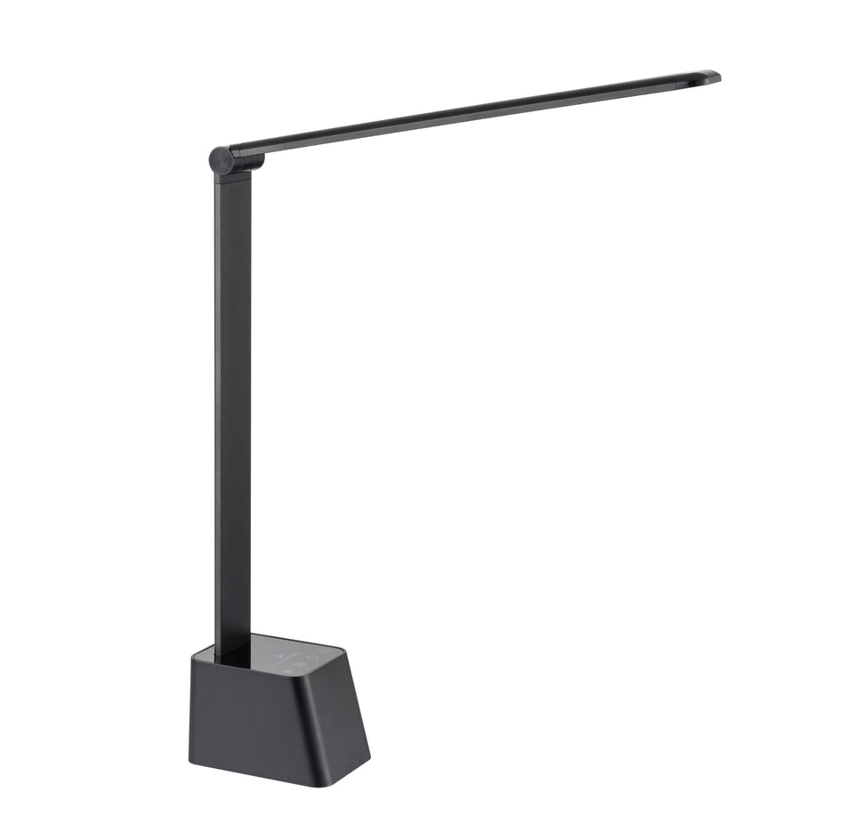 Ambertronix minimalist LED desk lamp provides clean, glare-free light for focused work.