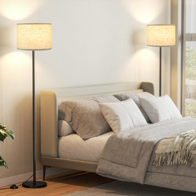 Ambimall 2-pack floor lamps ideal for lounge or den decor.