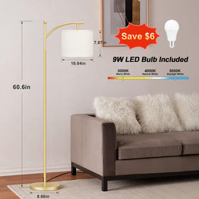 Ambimall 60inch floor lamp pole in gold adds elegant vertical accent.