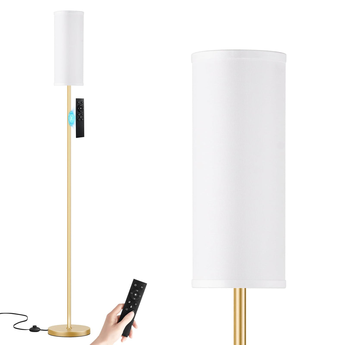 Ambimall 64'' floor lamp with remote control for effortless lighting transitions.