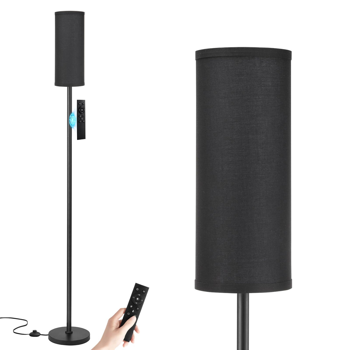 Ambimall 64 inch floor lamp with remote dimming for customizable ambiance.