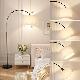 Ambimall 70 inch arc lamp with heavy metal base for stability.