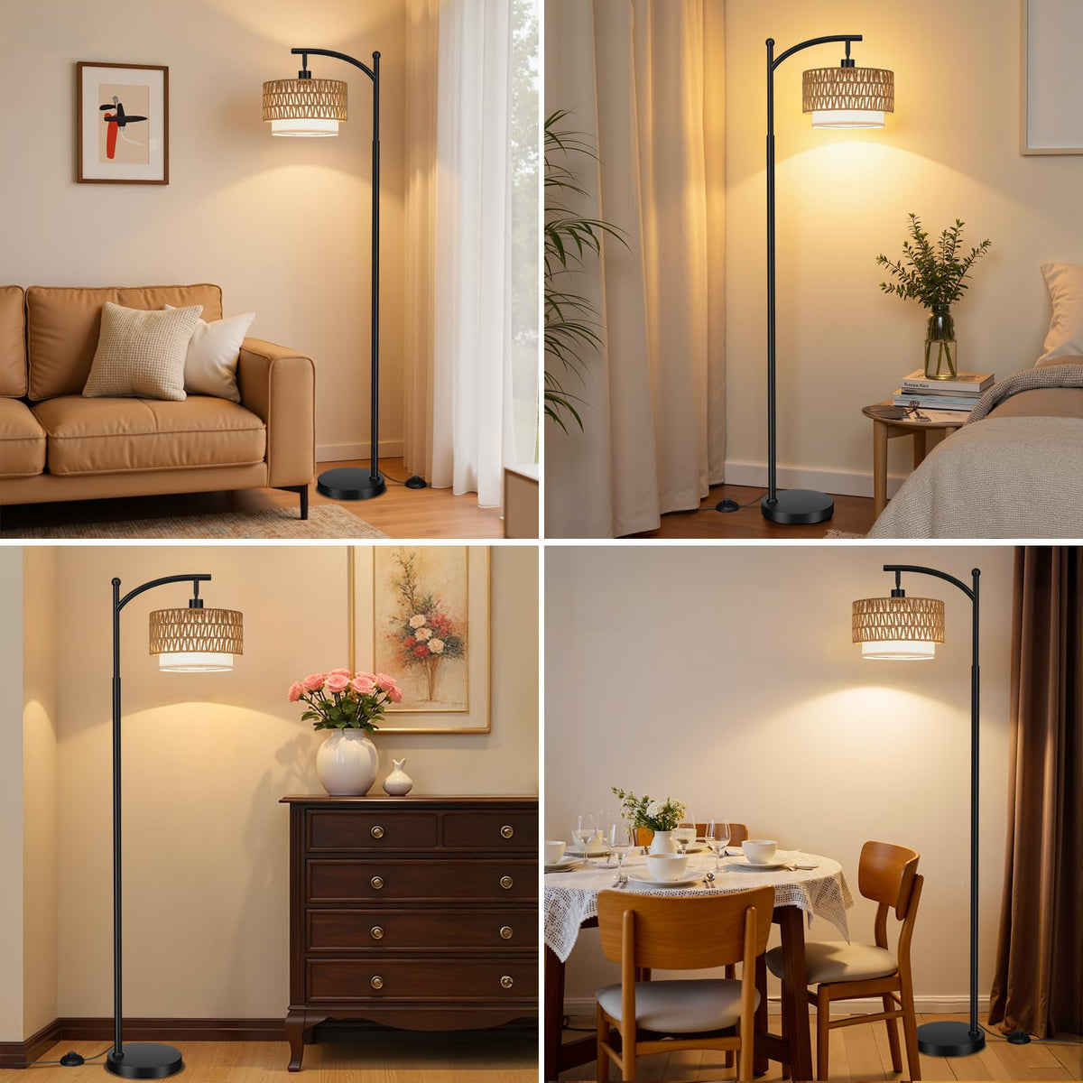 Ambimall Arc floor lamp foot switch for simple on/off control.