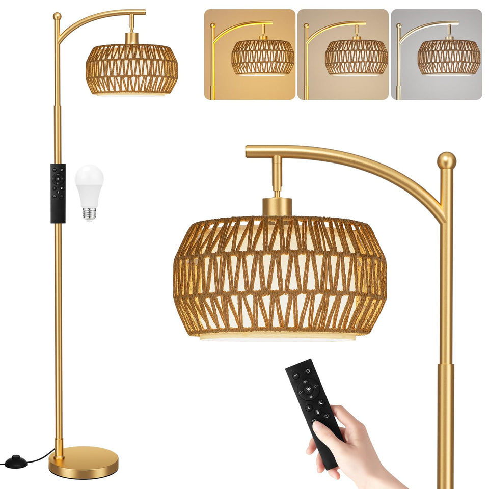 Ambimall Arc floor lamp remote control for easy operation