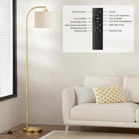 Ambimall Arc lamp quick assembly in minutes with no tools.
