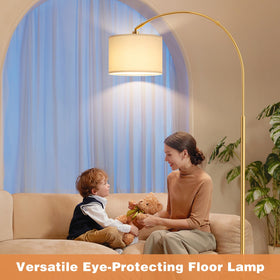 Easy assembly of Ambimall arc lamp with a stable metal base.