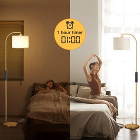 Ambimall Arc lamp rotating head offers flexible angles for comfortable reading.