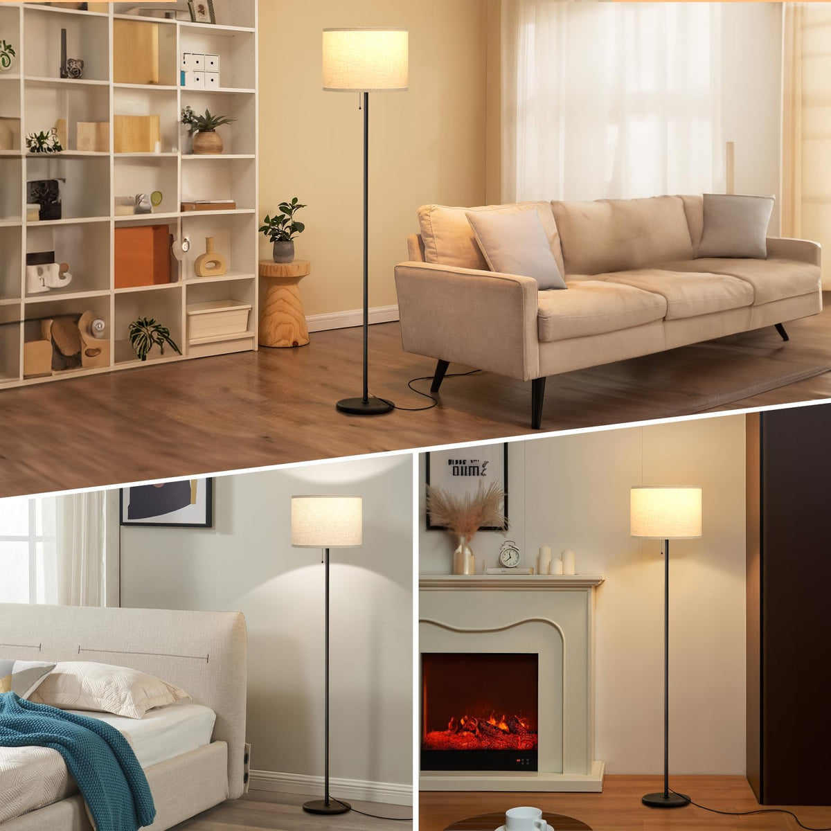 Ambimall bedroom lamp creates a relaxing reading light.