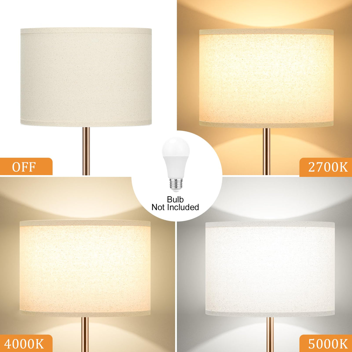 Ambimall beige shade lamp complements dining rooms with warm lighting.