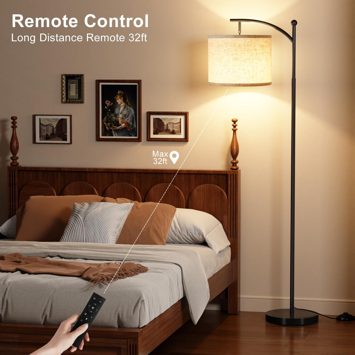 Ambimall floor lamp offers color temperature from 3000K to 6000K.