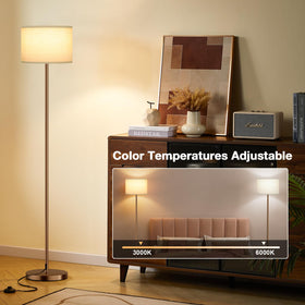 Ambimall floor lamp elegant silhouette blends with various decor.
