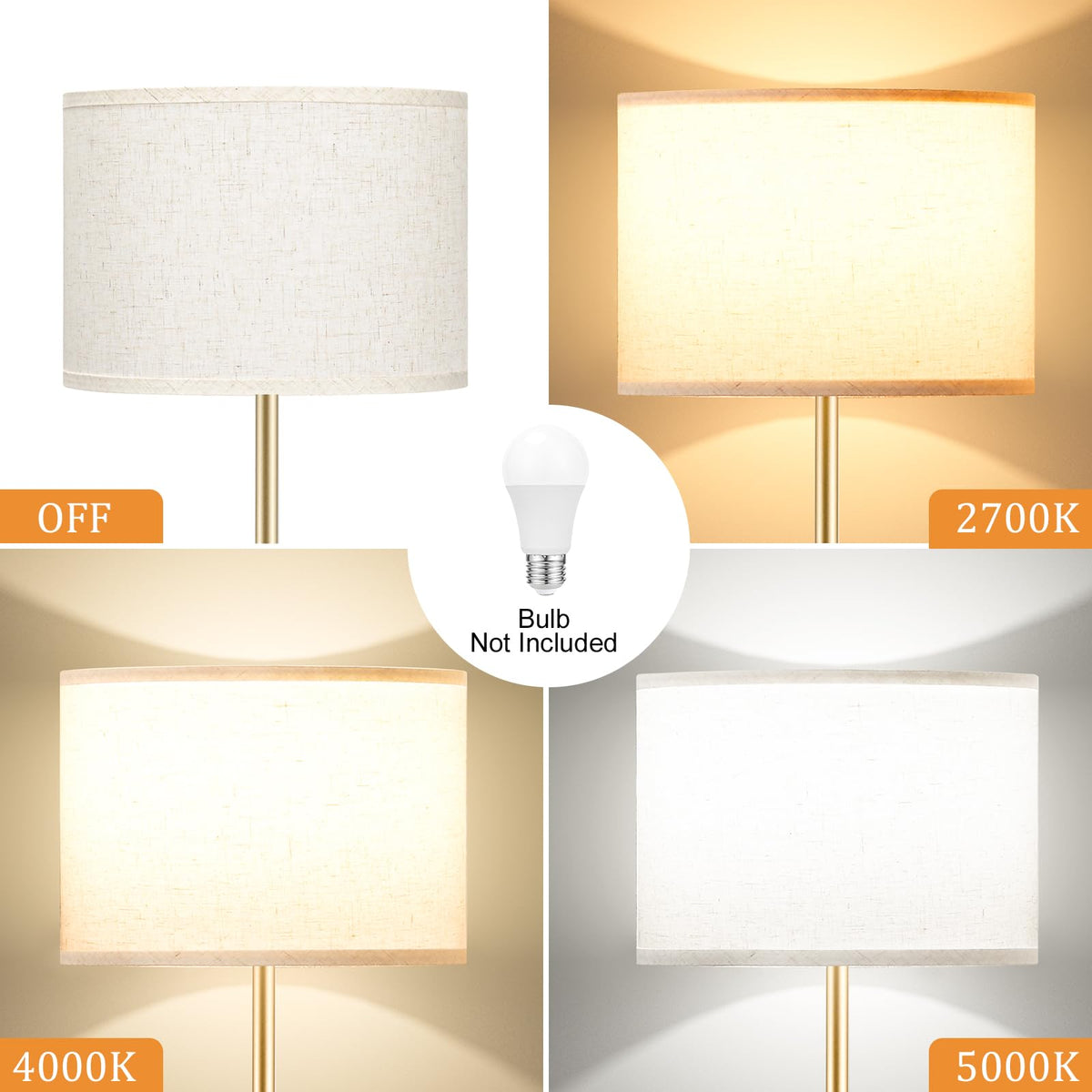 Ambimall lamp with convenient foot switch for easy on/off