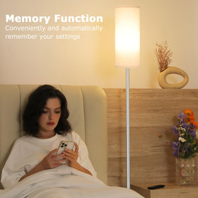 Magnetic remote on the Ambimall lamp keeps the controller within reach.