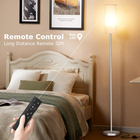 Ambimall floor lamp includes a one-hour timer for convenient bedtime lighting.