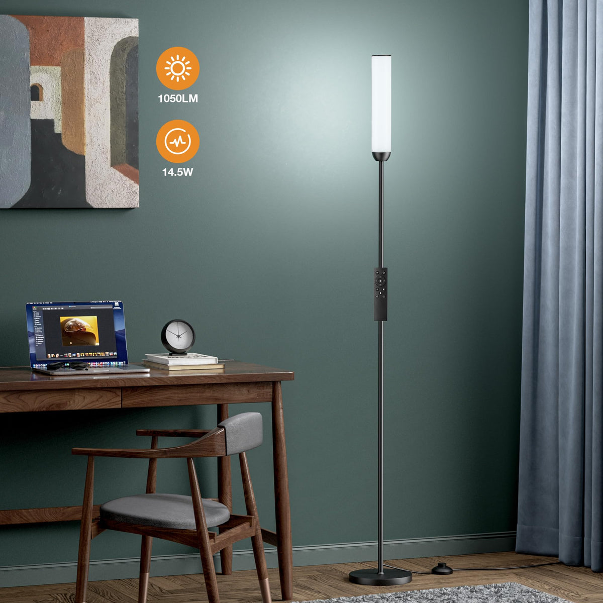 Ambimall LED Floor Lamp assembly shows easy setup process
