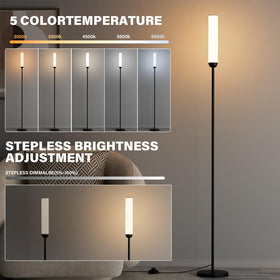 Ambimall LED Floor Lamp stepless dimming for precise brightness control