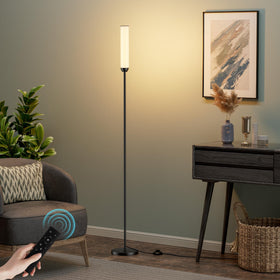 Ambimall living room ambience enhanced by adjustable light temperature and brightness