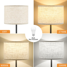 Ambimall modern floor lamp in a living room layout adds ambience.