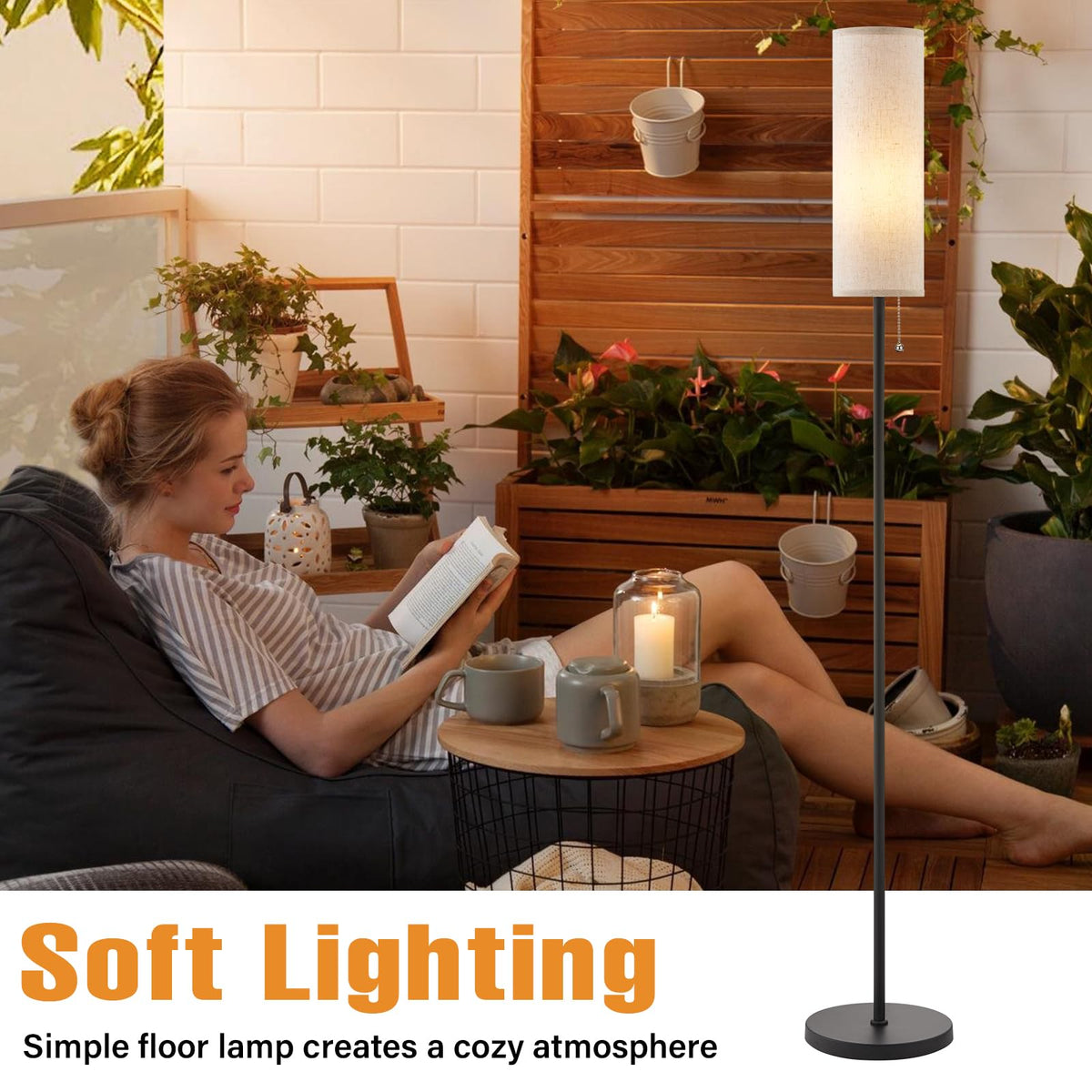 Ambimall pull chain switch for quick light control from seating