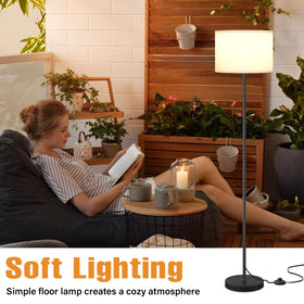 Ambimall simple assembly floor lamp installs quickly without tools.