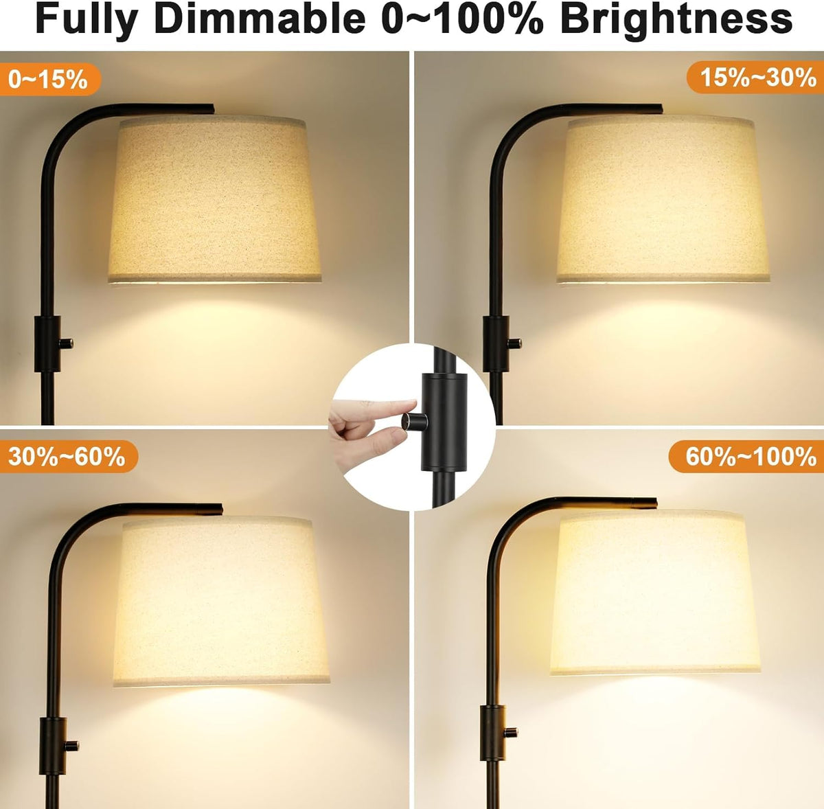 Ambimall sturdy metal frame and heavy base provide stable support.
