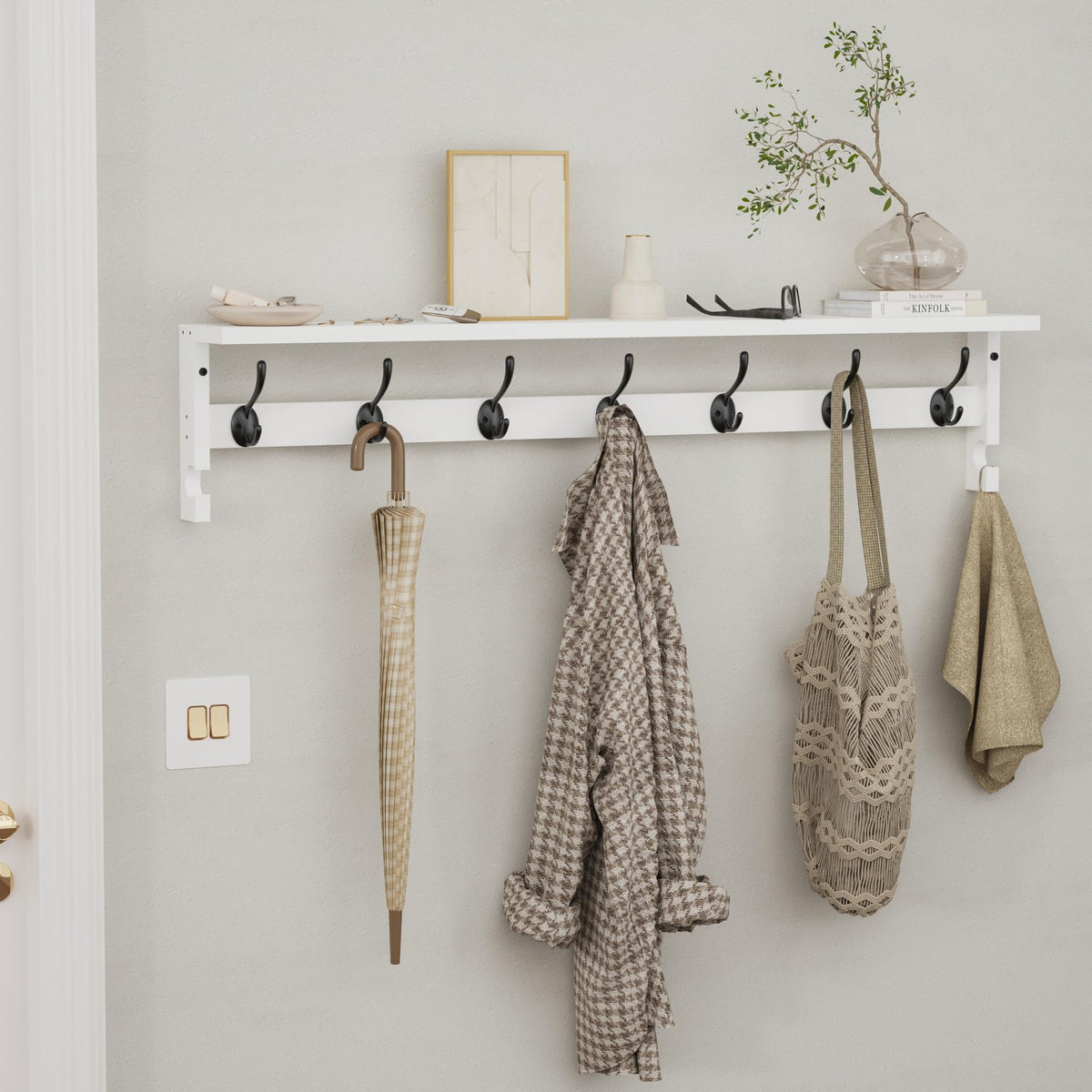 AMBIRD side hooks storage keeps keys within easy reach