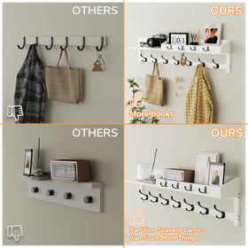 AMBIRD four-key-hooks help keep keys and small items within reach.