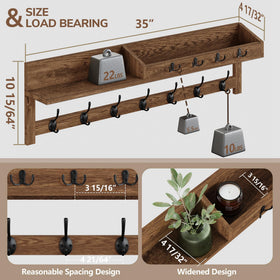 AMBIRD mail organizer shelf neatly sorting mail