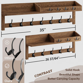 AMBIRD wooden coat hanger adding warmth to hallway
