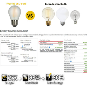 AMDTU dimmable Edison bulb 2700K for smooth, flicker-free dimming.