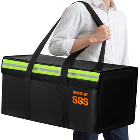 Amerbro large fireproof bag with front view for quick access