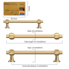 Amerdeco 1.4-inch projection pulls keep fingers clear and improve reach.