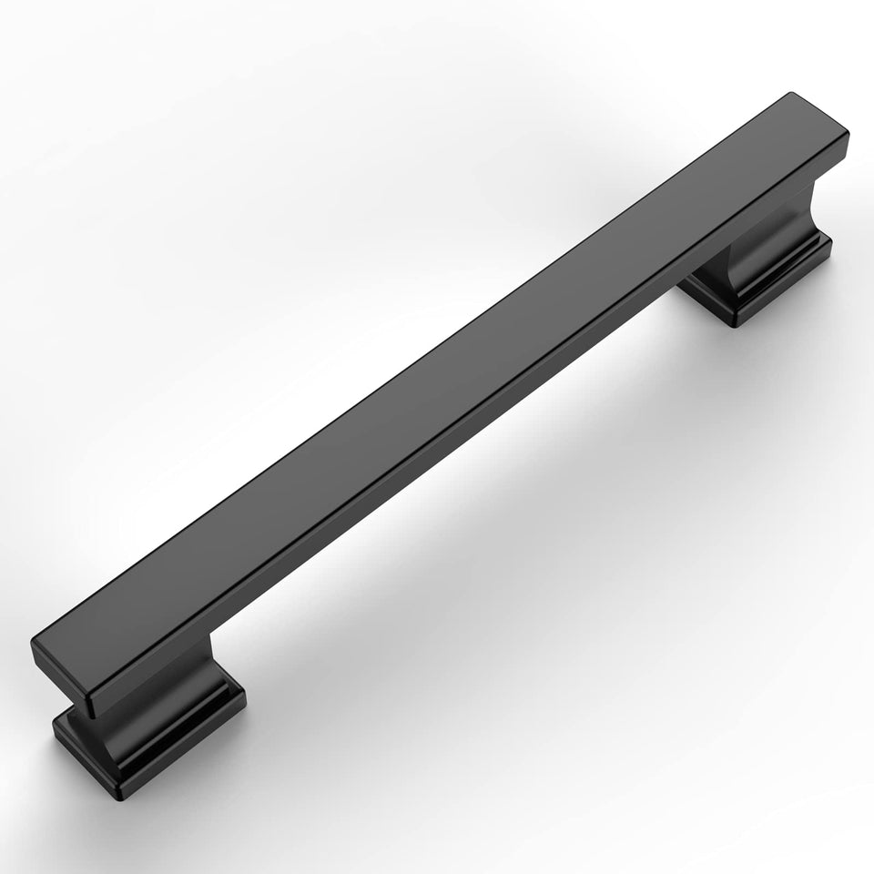 Amerdeco 10-pack matte black cabinet pulls for durable kitchen updates