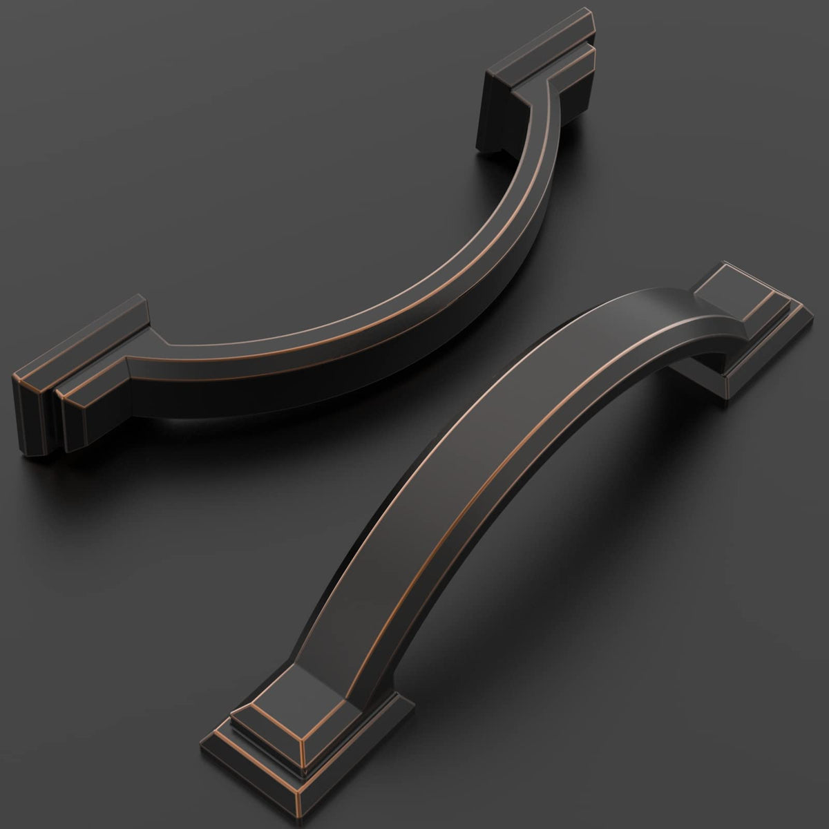 Amerdeco arch cabinet handle in a kitchen setting
