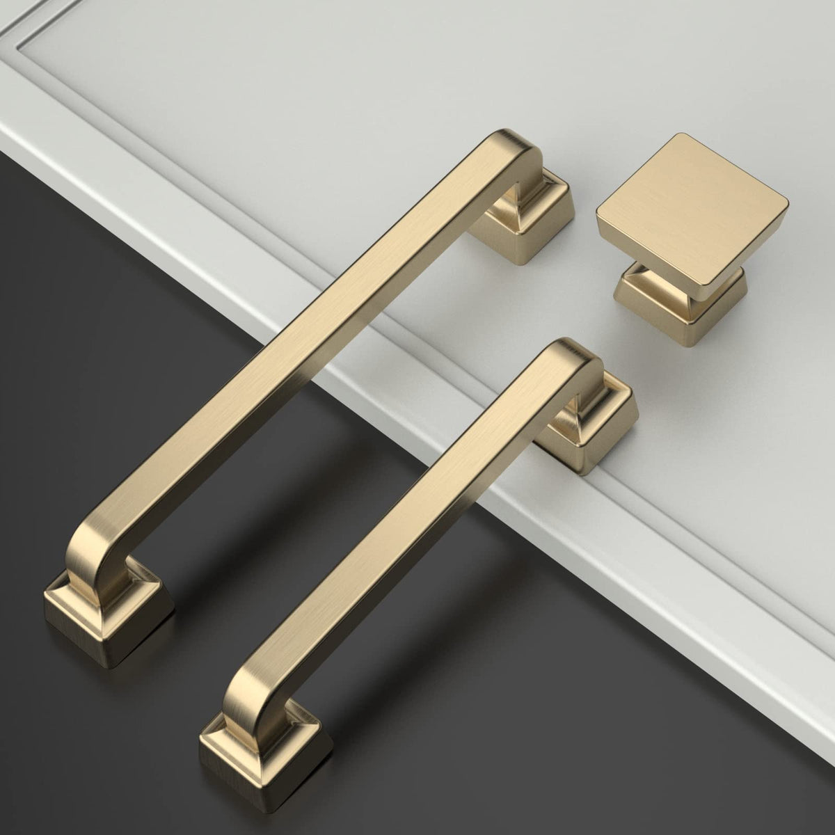 Amerdeco brushed gold drawer knob 30mm - easy installation and premium look