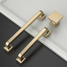 Amerdeco brushed gold drawer knob 30mm - easy installation and premium look