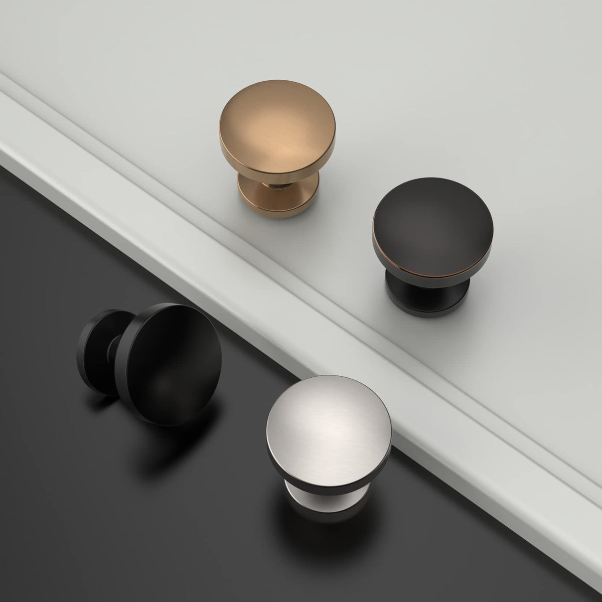 Amerdeco knob installed on a drawer for a quick refresh