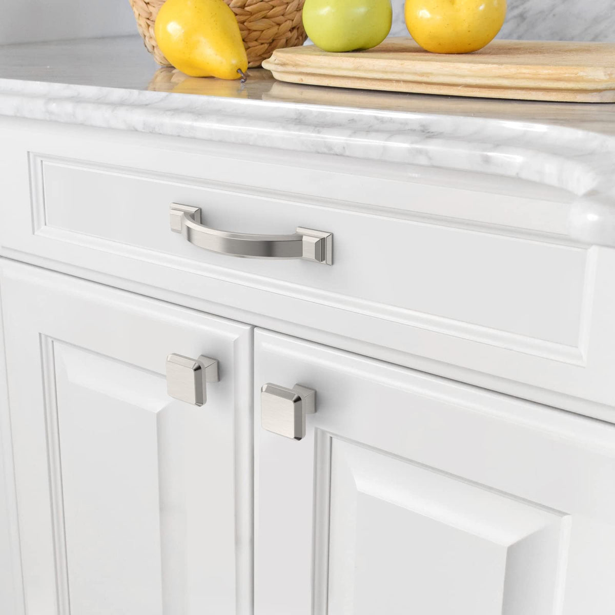 Amerdeco pull closeup highlights smooth brushed finish and comfortable handle