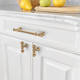 Amerdeco champagne bronze drawer pulls add subtle elegance to dressers.