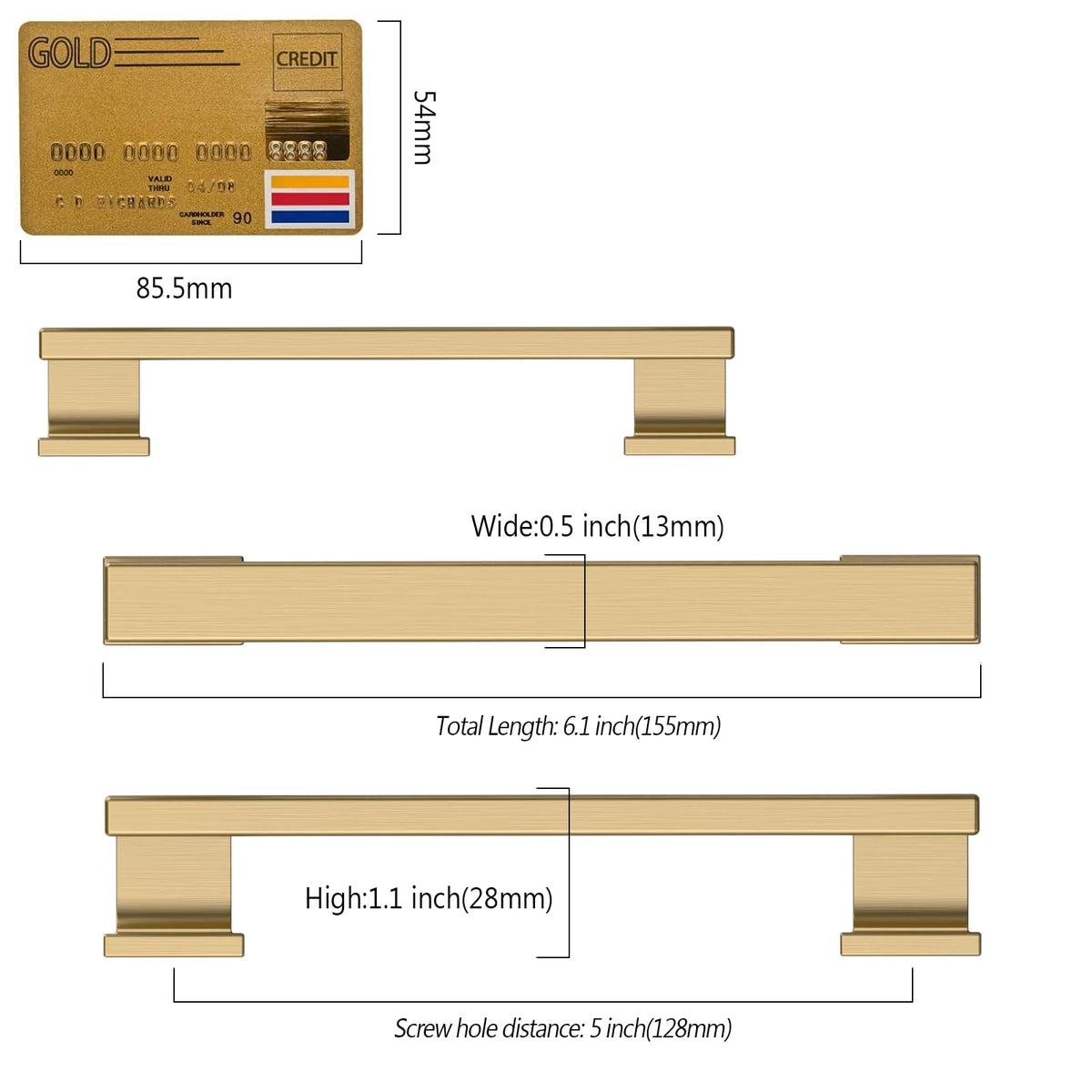 Amerdeco champagne bronze kitchen cabinet hardware complements warm palettes.