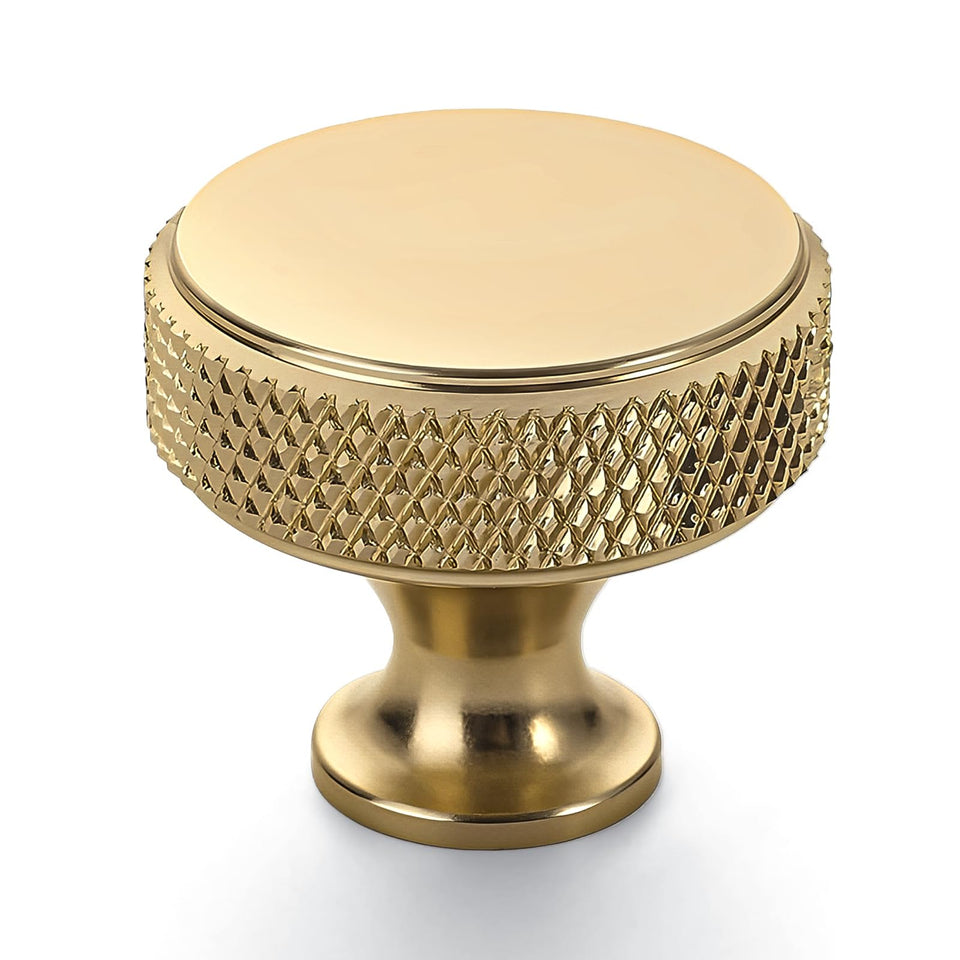Amerdeco champagne bronze knurled knob for drawers delivers secure grip and refined style.