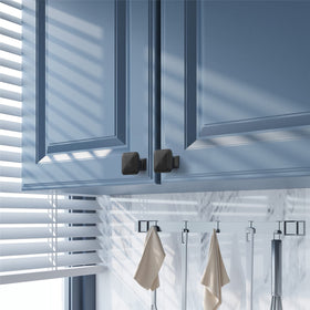 Amerdeco kitchen cabinet pulls in matte black for updated look
