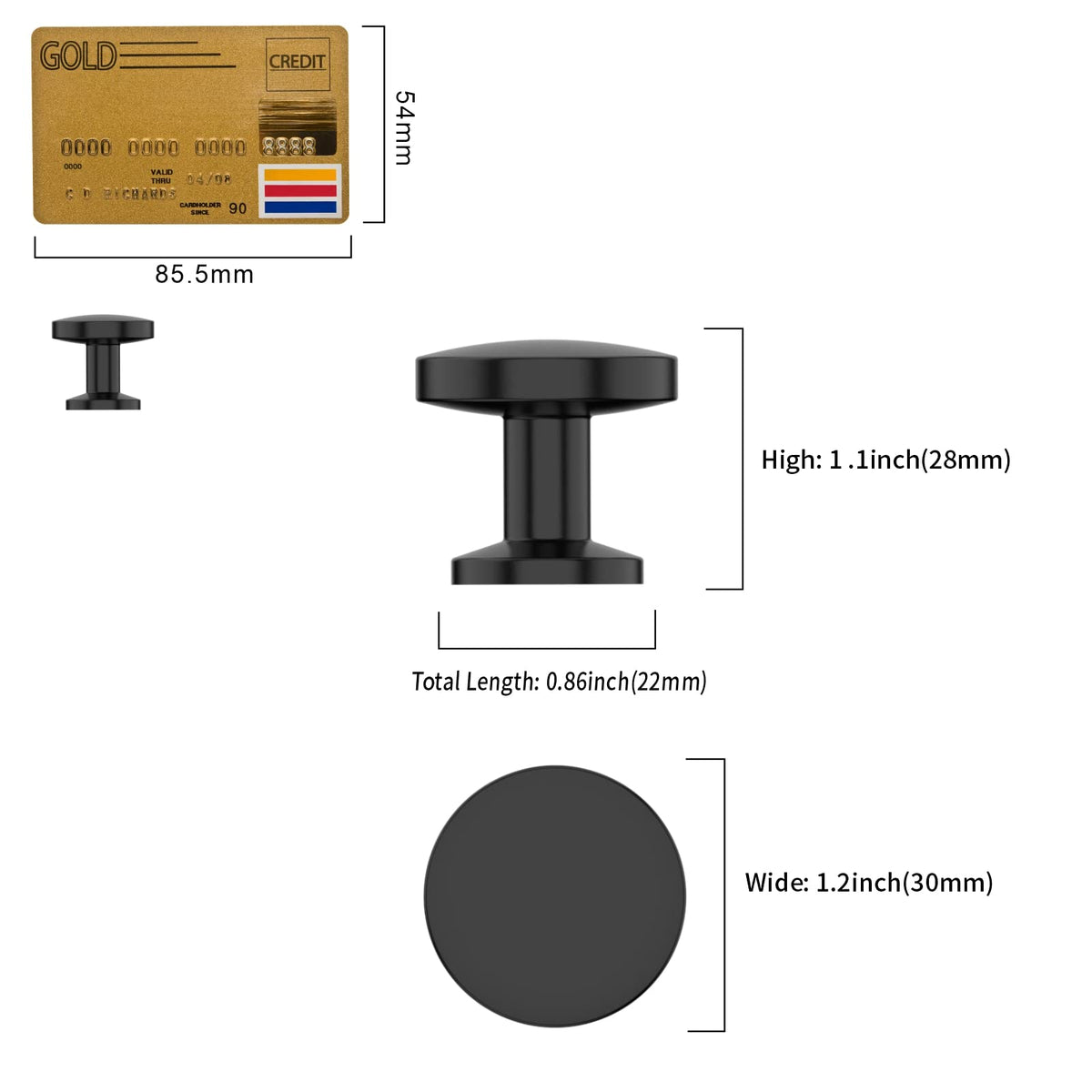 Amerdeco knob packaging protects finishes during shipping.