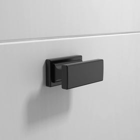 Amerdeco rectangle knob side mount demonstrates a clean hidden-fastener look.