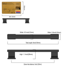 Amerdeco wardrobe and dresser pulls in matte black for cohesive interiors