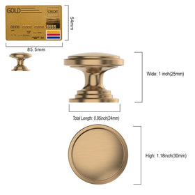 Amerdeco zinc alloy cabinet knob, sturdy 1-1/4 inch pull.