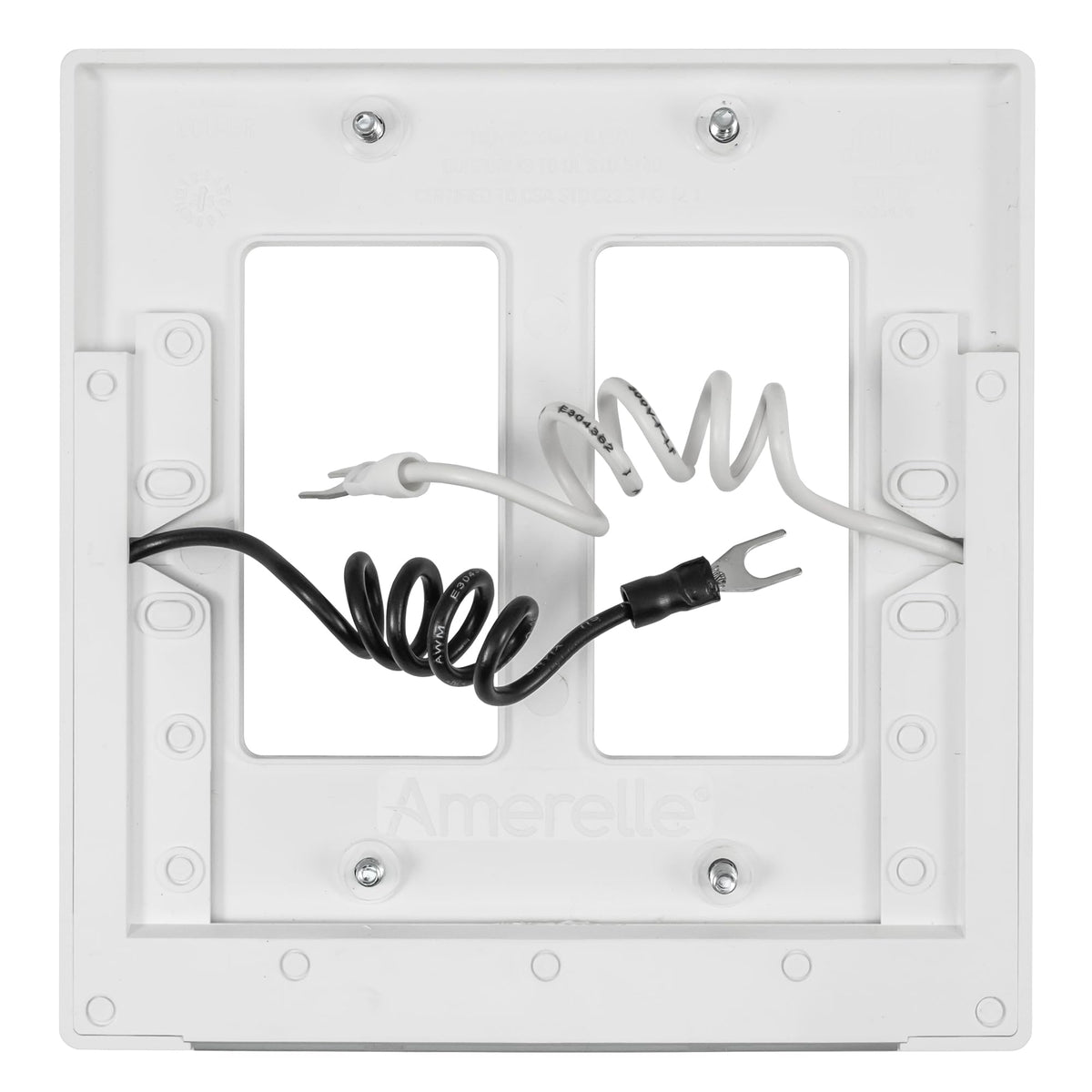 AMERELLE Lumicover wallplate low-profile design blends with decor